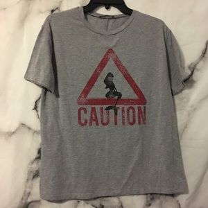 Zara Mermaid Caution Graphic Tee 🧜🏼‍♀️